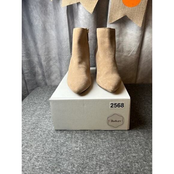 Blondo Women's Tasel Waterproof Ankle Bootie Women's Size 5.5 Tan Suede - Picture 11 of 11